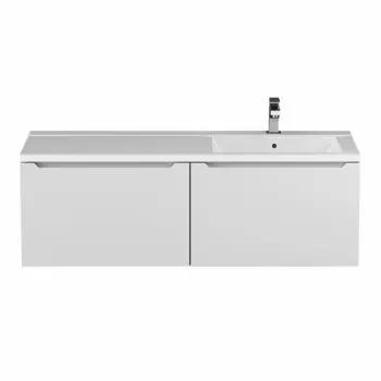 Тумба под раковину Uperwood Tanos 120 см 291020262 подвесная, правая, белая