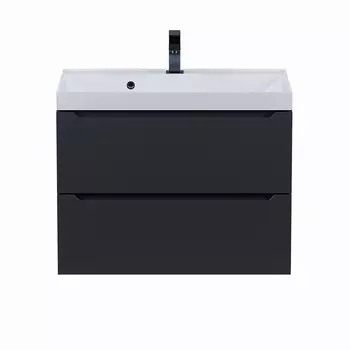 Тумба под раковину Uperwood Tanos 70 см 291020231 подвесная, черная