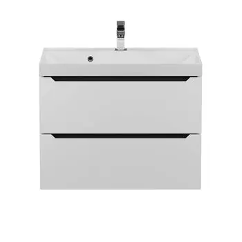 Тумба под раковину Uperwood Tanos 70 см 2930205141 подвесная, белая с серым