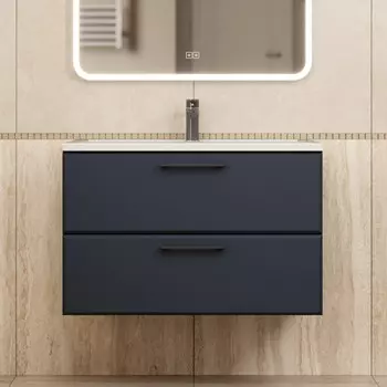 Тумба под раковину Uperwood Upd Foster New 80 см TFosterNEW80b подвесная, черная