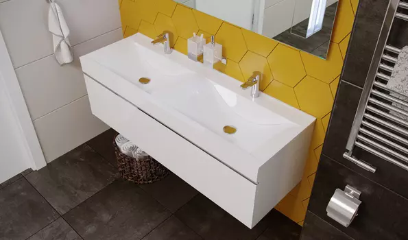 Тумба под раковину Velvex Pulsus tpPUL.140-21 белая