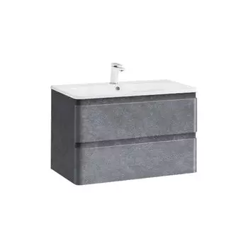Тумба под раковину Vincea Alba 80 см 2 ящика Stone (камень) VMC-1A800MS