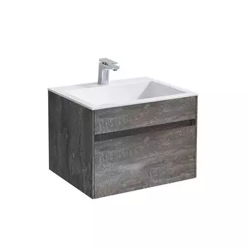 Тумба под раковину Vincea Chiara 59.2 см VMC-2C600GS серый камень