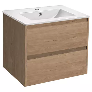Тумба под раковину Vincea Gio 60 см VMC-2G600NO натуральный дуб