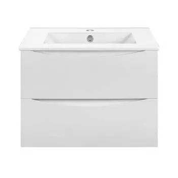 Тумба под раковину Vincea Mia Slim 71 см VMC-2MC700S1GW подвесная, белая