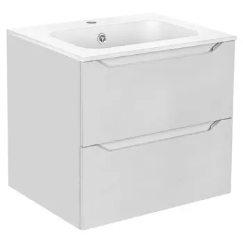 Тумба под раковину Vincea Norma 60 см 2 ящика G.White (белый глянец) VMC-2N600GW