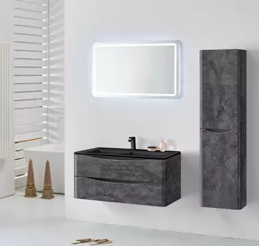 Тумба под раковину Vincea Roberta 100 см 2 ящика Stone (камень) VMC-1R100MS