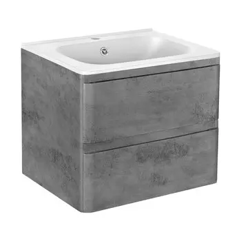 Тумба под раковину Vincea Vico 60 см 2 ящика Beton (бетон) VMC-2V600BT