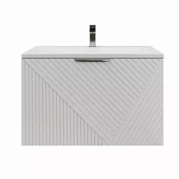 Тумба под раковивну Grossman Блисс 80 см 108046 подвесная, белая матовая