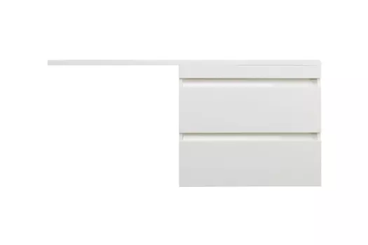 Тумба под стиральную машину Style Line Даллас 58 см СС-00002351 подвесная Люкс белая, PLUS, ЭМАЛЬ