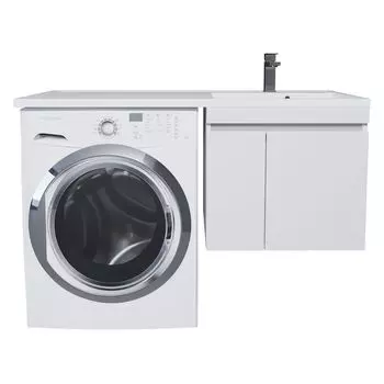 Тумба под стиральную машину Uperwood Magenta 120 см 5930205150 белый матовый