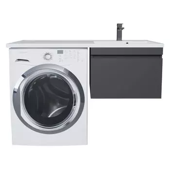 Тумба под стиральную машину Uperwood Magenta 120 см 5930205155 черный матовый