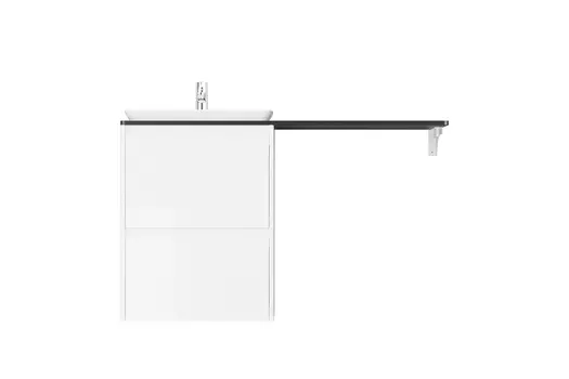 Тумба под стиральную машину Velvex Klaufs 56х60.2Y белый