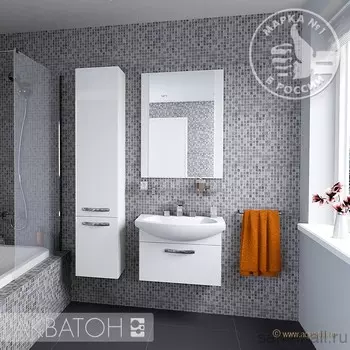 Тумба с раковиной Aquaton Ария 65 белая