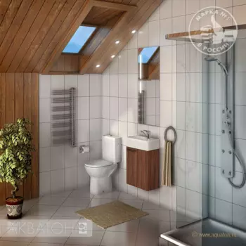 Тумба с раковиной Акватон Эклипс 46 эбони темный