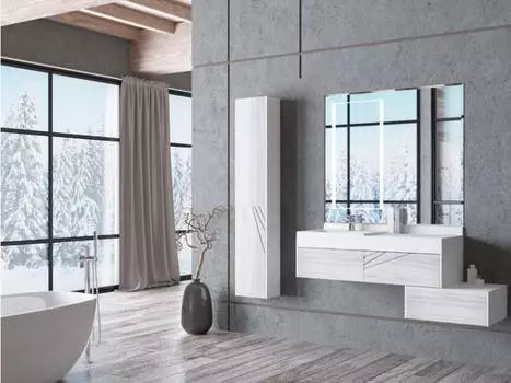 Тумба с раковиной Aquaton Сакура 120