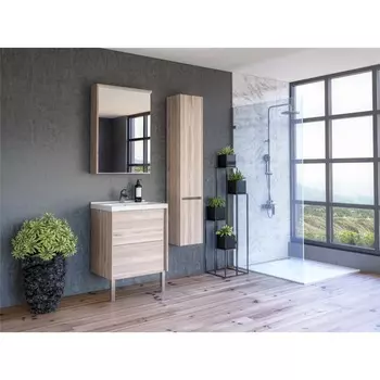 Тумба с раковиной Aquaton Стоун 60 сосна арлингтон