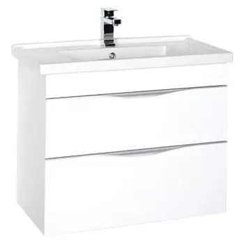 Тумба с раковиной Aquanet Эвора 80 белый 00184937+00182324