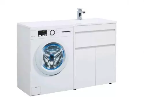 Тумба с раковиной Aquanet Токио 130 R белый (напольная, 1 ящик, 2 дверцы)