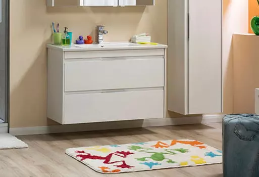 Тумба с раковиной Aquanet Тулон 100 белый