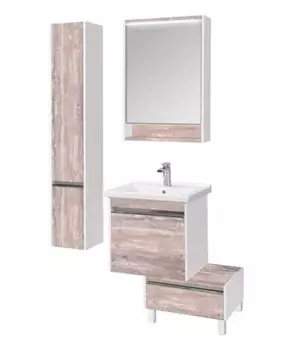 Тумба с раковиной Aquaton Капри 60 Бетон пайн