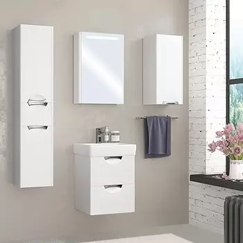 Тумба с раковиной Aquaton Сильва 50 белый