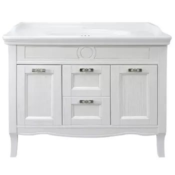 Тумба с раковиной Azario Carolina 100 см белый с золотой патиной CS00068635