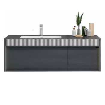 Тумба с раковиной Black&White 120 см U950.1200 матовый античный серый