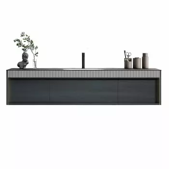 Тумба с раковиной Black&White 160 см U950.1600 матовый античный серый