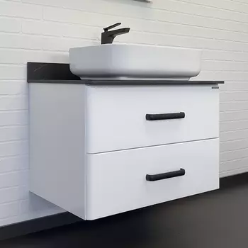 Тумба с раковиной Comforty Амстердам 75 см 00-00013775 белый