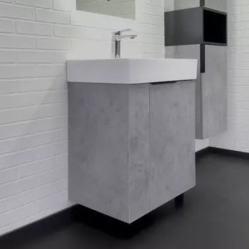 Тумба с раковиной Comforty Асти 60Н 60 см 00-00019190CF бетон светлый