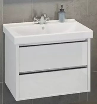 Тумба с раковиной Comforty Дублин 75 белый 00004137103