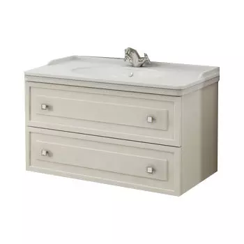 Тумба с раковиной Comforty Феррара 100 белый глянец 00004148009