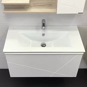 Тумба с раковиной Comforty Мерано 00-00008478 90 см, белая