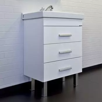 Тумба с раковиной Comforty Никосия 60 см 00-00011160 белый