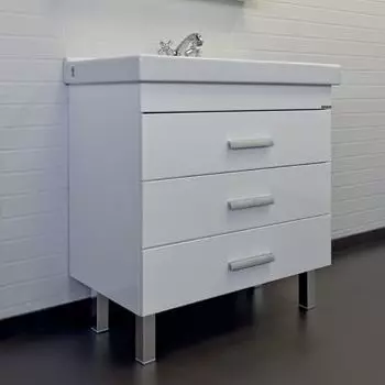 Тумба с раковиной Comforty Никосия 80 см 00-00011162 белый