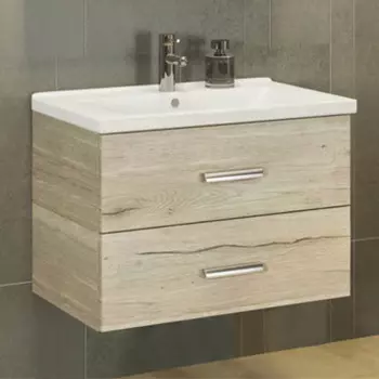 Тумба с раковиной Comforty Парма 80 бежевый 00004143491