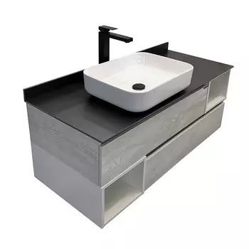 Тумба с раковиной Comforty Прага 120 см 00-00013222 дуб белый