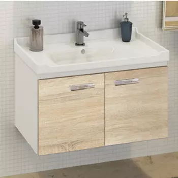 Тумба с раковиной Comforty Рига 60 дуб сонома 00004142213