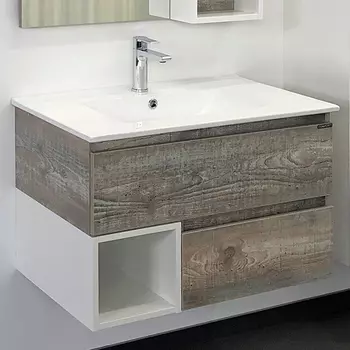 Тумба с раковиной Comforty Турин 76 см 00-00013913 дуб бежевый