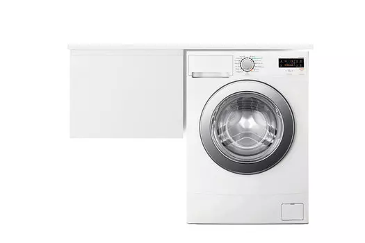 Тумба с раковиной Эстет Dallas Luxe 105х47 подвесной L 1 ящик, под стиральную машину