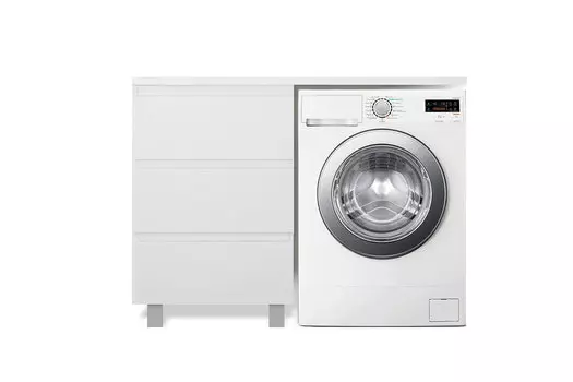 Тумба с раковиной Эстет Dallas Luxe 105х47 напольный L 3 ящика, под стиральную машину