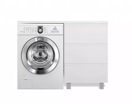 Тумба с раковиной Эстет Dallas Luxe 110х48 напольная 3 ящ. R под стиральную машину