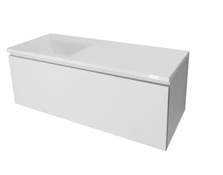 Тумба с раковиной Эстет Dallas Luxe 110х48 подвесная 1 ящ. L