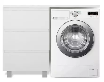 Тумба с раковиной Эстет Dallas Luxe 120х48 напольная 3 ящ. L, под стиральную машину