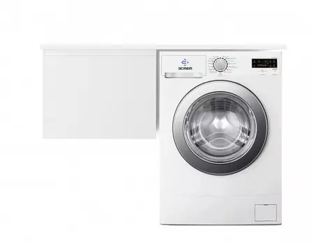 Тумба с раковиной Эстет Dallas Luxe 130х48 подвесная 1 ящ. L под стиральную машину