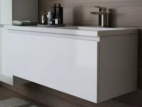 Тумба с раковиной Эстет Dallas Luxe 140х48 подвесной 1 ящик R