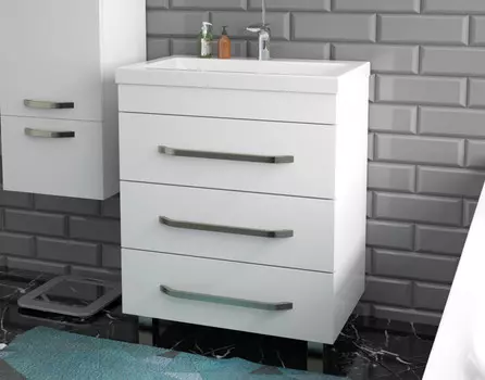 Тумба с раковиной Эстет Monaco 60х48 3 ящика