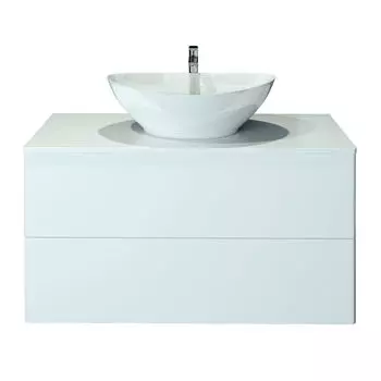 Тумба с раковиной Orange Otto Ot-100TuMDF+G56 100 см, подвесная, белая