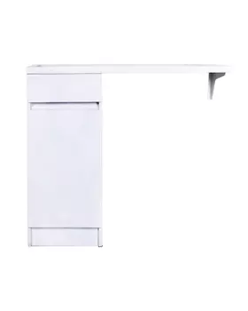 Тумба с раковиной Orange Sistema 100 см STK-40TUW+RAL напольная левая, с корзиной для белья, белая